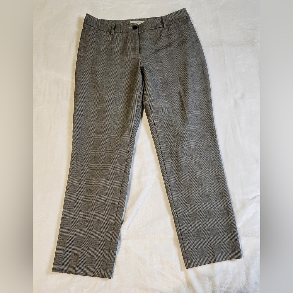 Talbots Curvy Fit Grey Plaid‎ Trousers, EUC, Size 10 Petite